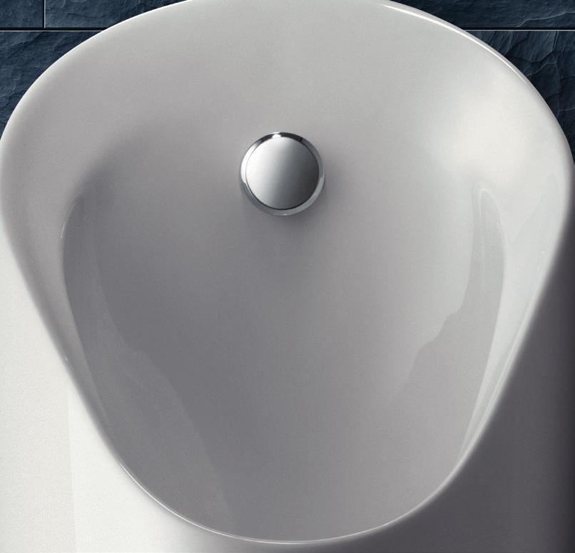 Minimal spolmängd. Varenda komponent i Geberit urinalsystem har utvecklats och justerats omsorgsfullt för att minimera vattenförbrukningen utan att kompromissa med hygienen.