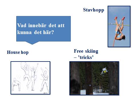 Fenomenet rörelseförmåga kan förstås på olika sätt Att vara aktiv på lektionerna Den