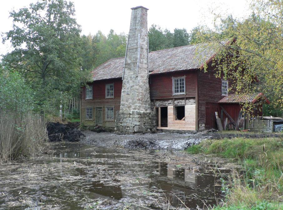 Foto Erik Bergholtz Österängs ångsåg Forshems socken, Götene kommun Restaurering av ångsågens
