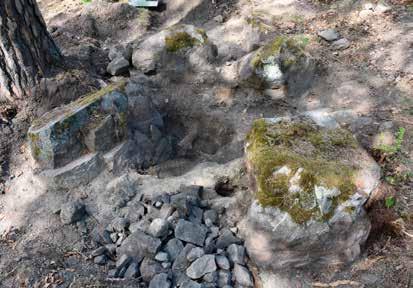 Arkeologi AB. Figur 8. A1, härdgropen efter undersökning.