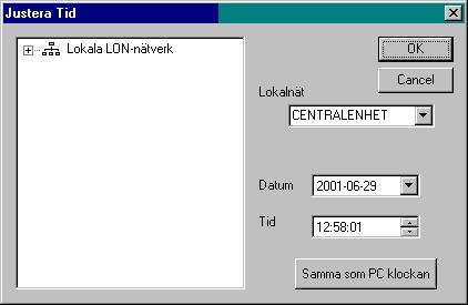 Bewator - 2010 Justera klockor 69 Justera klockor Om Bewator 2010 används för att styra s k sekundärur i lokalerna kan du med hjälp av följande funktion justera klockorna så att de går rätt i