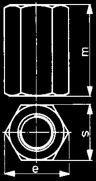 22 466510 0016 9, M20 30 33,5 30 27 466510 0020 15, 3 x hög, IN6334 Seghärdade, hållfasthetsklass 10 Förbindningselement mellan IN 787