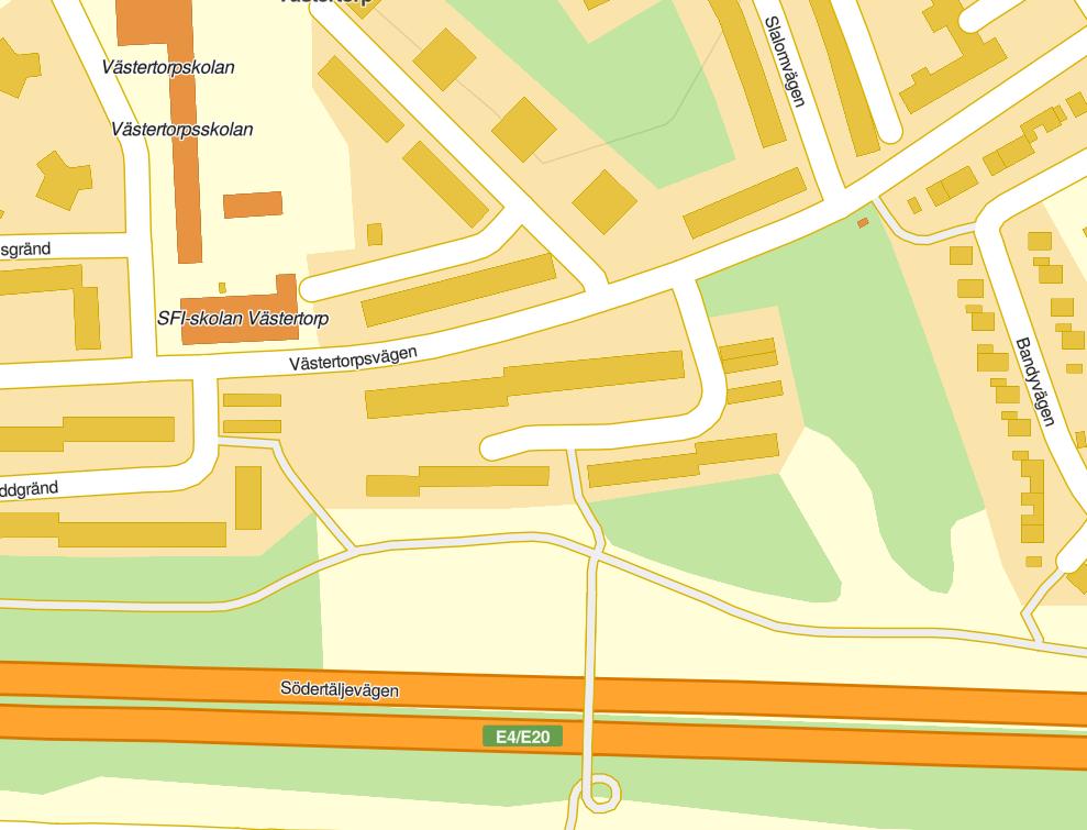 Sida 7 (23) Inom planområdet finns idag huvudsakligen grönytor och befintlig gata.