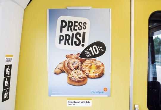 frekvens och lång betraktelsetid. Escalator panel.