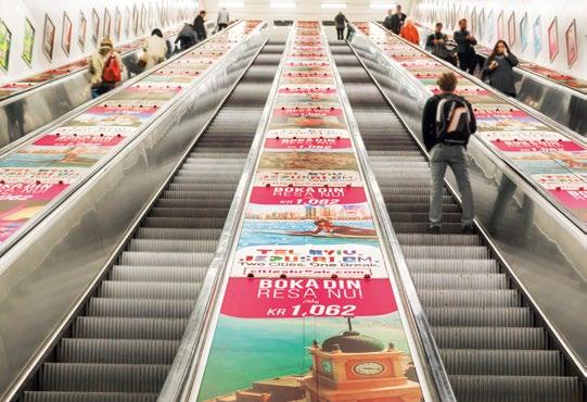 rulltrappor, pelare och dörrar. Pillars. Escalator. Fakta.