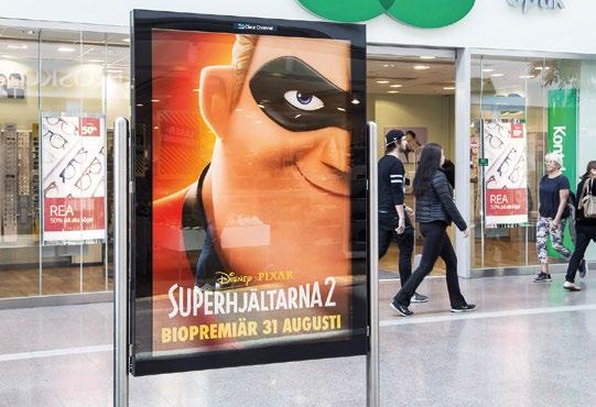 Tänk på att de flesta av våra format befinner sig i en miljö där mottagaren bara passerar och har därför max