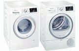 Tvätt- och Torkkombinationer SIEMENS Samtliga tvättmaskiner och torktumlare har barnspärr.
