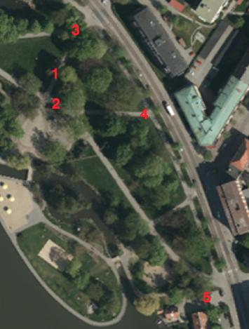 8) Plats C Transport och parkering Figur 16 Satellitbild