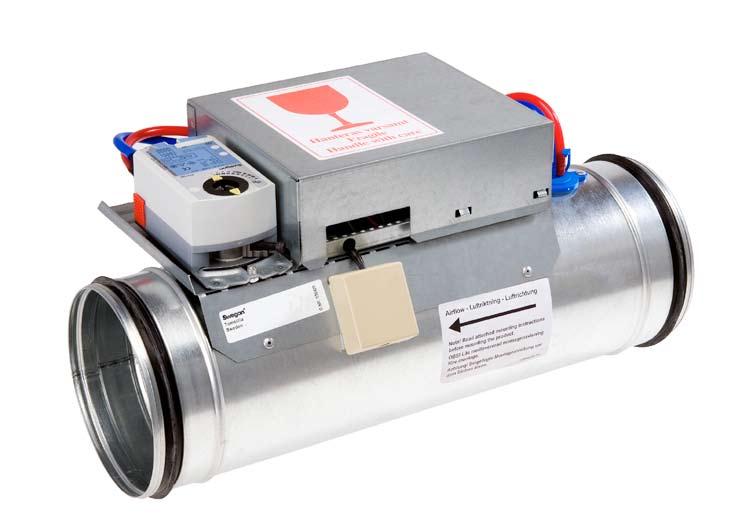 Elektrnik rumregulatr för luftflödereglering Allmänt KRF är en elekrnik flöderegleringenhet med LONTALK Snabbfakta Statik igenättningfri flödemätning Slavtyrning av KSA med