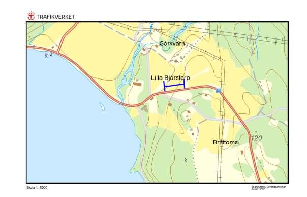 Hänsynsobjekt 202, Lilla Björstorp, BJÖRSTORP Motivering: Vägkant torrbackskaraktär med förekomst av ängsklocka och åkervädd samt flertalet sandblottor.