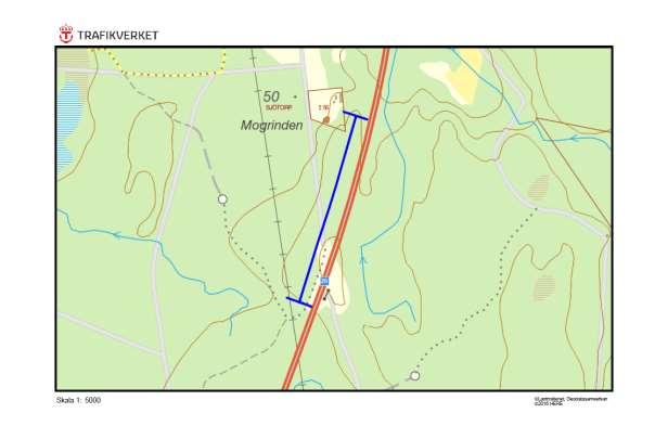 26, Mogrinden, SÄBY Motivering: Stor vägskärning med förekomst av färgginst och orkidéer. Grusigt. ID på översiktskarta 2 Vägnummer O 26 Namn Gammalt namn - Sida av vägen Mogrinden, SÄBY Västra sidan.