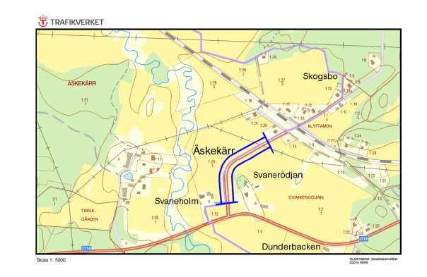 Hänsynsobjekt 2714. 4, Äskekärrs hållplats, SVANERÖJAN Motivering: Spridd ängsflora längst en allé. ID på översiktskarta 59 Vägnummer O 2714.