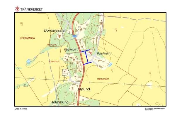 Hänsynsobjekt 2729, Smedstorp, SMEDSTORP Motivering: Vägsträcka med förekomst av månlåsbräken. ID på översiktskarta 63 Vägnummer O 2729 Namn Gammalt namn - Sida av vägen Smedsby, SMEDSBY Östra sidan.