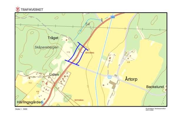 2714, Åtorp, ÖSTERÄNG Motivering: Vägsträcka med förekomst av vissa indikatorarter. ID på översiktskarta 9 Vägnummer O 2714 Namn Åtorp, ÖSTERÄNG Gammalt namn - Sida av vägen Båda sidor.