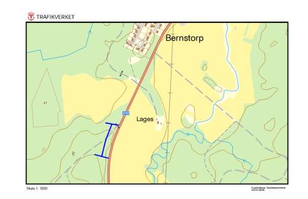 2735, Bernstorp, ÅRNÄS Motivering: Vägsträcka i brynmiljö med sandiga slänter och torrbacksflora.