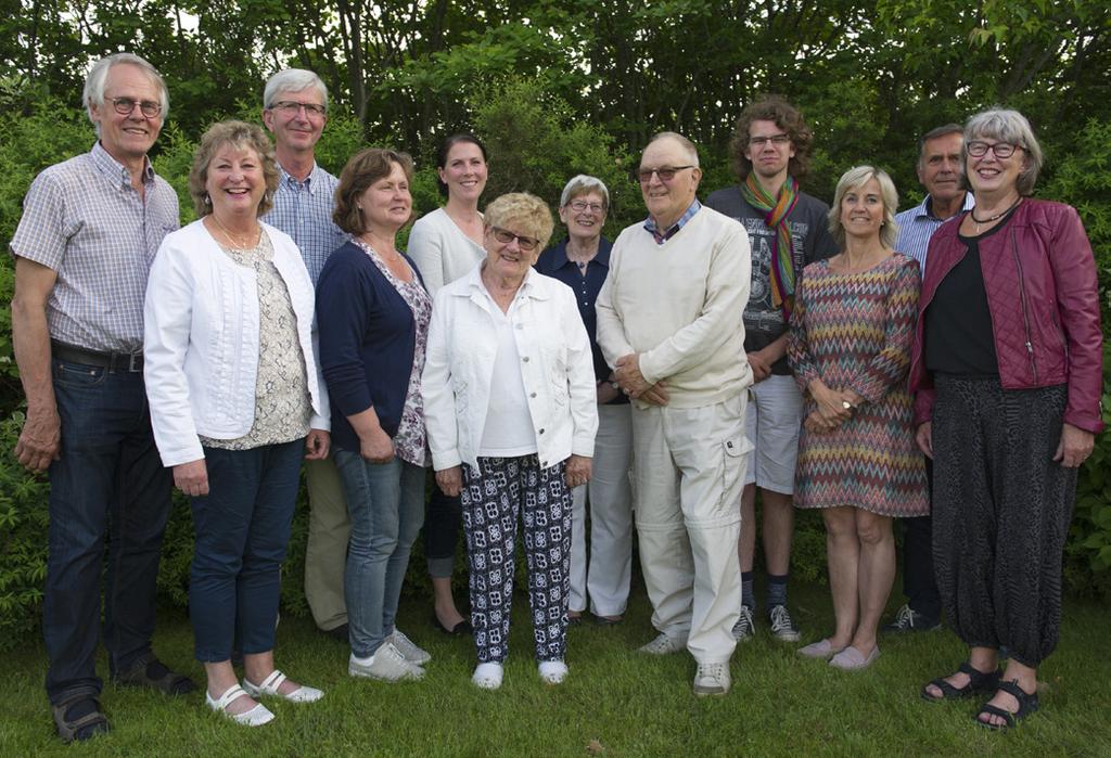 Fr.v.: Ingemar Uneback, Kristina Allansson, Anders Helgeson, Anna Larsson, Hedvig Helgeson, Britt Ankargren, Ingegerd Svensson, Ingvar Johansson, Artemis Lumarker (Tjörn), Lena Rohlén, Sven-Göran
