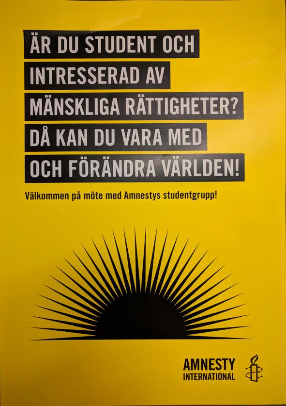 Ni som är med i en ungdoms- eller studentgrupp har fått material att agera med skickat direkt till er (via gruppsekreteraren) så ni behöver inte beställa det utan det är bara att börja planera er