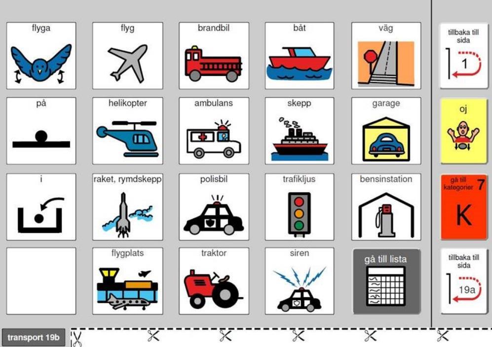 6.8.1.2 Klippning och håltagning av sida Efter att en sida har skrivits ut behöver den anpassas för att kunna sättas in i POD-boken. Klippning: Klipp helt intill insidan av klipplinjen.