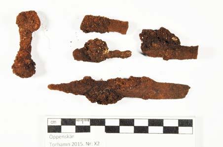 Konserveringsrapport MJ Rapport id: K15-87 Ort/Anläggning: Öppenskär, Torhamn 2015 Fynd nr: X2 Kons nr: Kontaktperson: