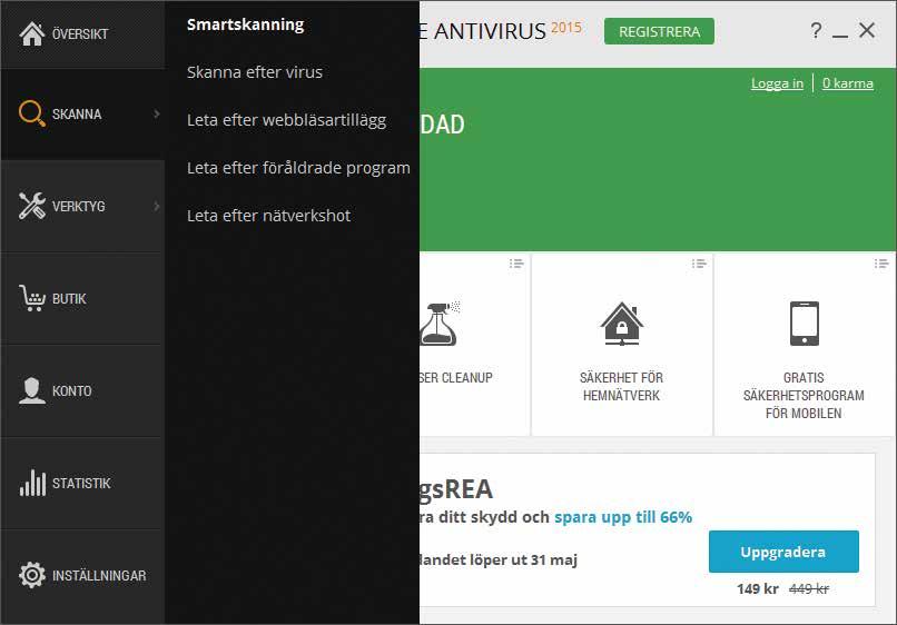 TEST Det bästa gratis antivirusprogrammet Vi har tillsammans med det oberoende tyska säkerhetsföretaget AV-Test testat fyra av de vanligaste gratis antivirusprogrammen till Windows.