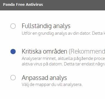 Innan Panda Free Antivirus går att använda måste det installeras på datorn, och innan det görs måste säkerhetsprogrammet som för tillfället skyddar datorn