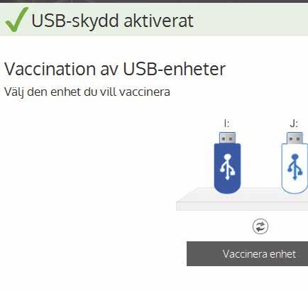 Med ett vaccin går det dessutom att avstyra att program på en enhet startar automatiskt. Öppna huvudmenyn i Panda Free Antivirus.