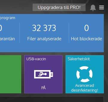 Rädda datorn med en nödenhet Det finns virus som kan förstöra så att Windows inte kan starta normalt, men Panda Free Antivirus kan skapa ett usb-minne för att starta och genomsöka en