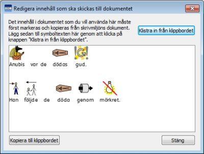 öppnas med ett tomt dokument. OBS: Om du inte vill överföra ditt dokument så kanske du vill lägga till funktionen för att Spara dokumentet.