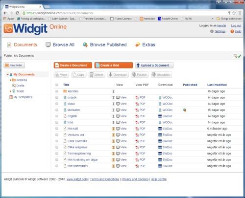 Integrerad med Widgit Online Skapa, spara och dela symbolstödda dokument över Internet. Vad är Widgit Online?