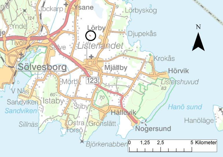 Bakgrund Som ett led i fortsatt vindkraftsexploatering väster om Lörby på Listerlandet, banade exploatören Eolus Vind AB under hösten 2008 av matjorden för tre kraftverk samt en tillfartsväg.