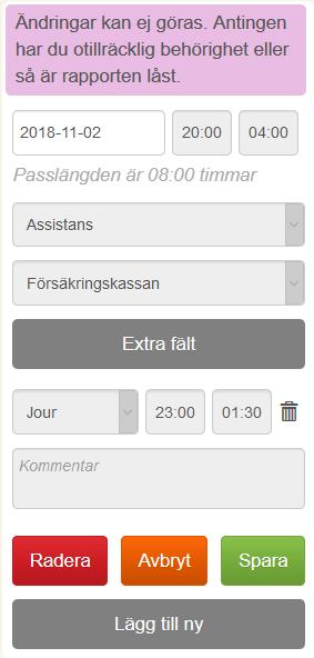 Sjukvikarie När en assistent har varit sjuk så kan en annan assistent vikariera för den assistenten. Dagen som assistenten är sjuk måste vara samma dag som vikariepasset äger rum.