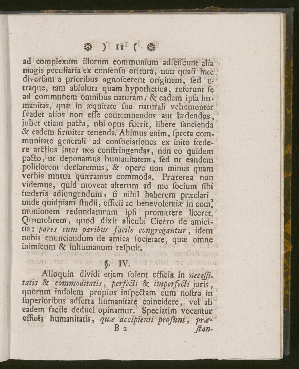 @ ): xi ( 9 I * ad complexum illorum communium adfcifcunt alfa magis peculiaria ex confenfu oritura, non quafi haec diverfam a prioribus agnofcerent originem, fed u- traque, tam abfoluta quam