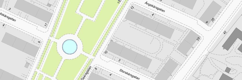 Nuvarande detaljplan anger park och byggnaden är för stor för att bedömas som planenlig. Planändringen innebär inte att områdets karaktär av allmän plats förändras.