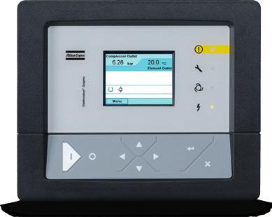 Nytt kompressorelement Ny, förbättrad rotorprofil. Minskade tryckfall. Elektronikon -styrenhet Optimerade in- och utlopp.