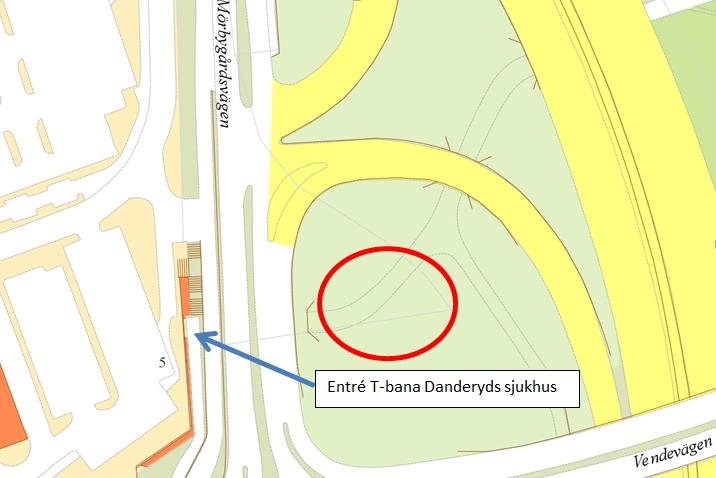 2.3 Cykelgarage Danderyds sjukhus Bakgrund och syfte: Varje dag reser flera tusen resenärer till och från tunnelbanestationen och bussterminalen vid Danderyds sjukhus.