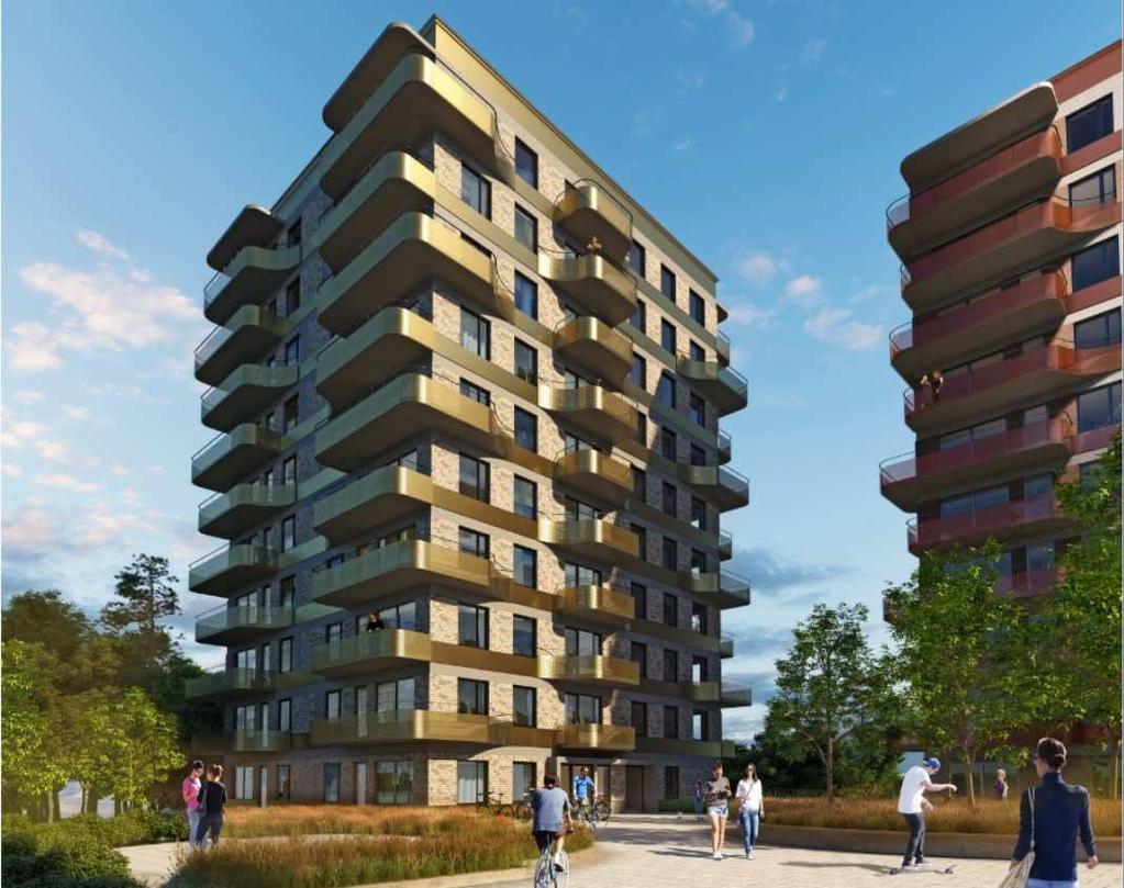 2017-10-05 7 (13) Förslag Bebyggelse Bostäder Byggrätten inom planområdet utökas till största bruttoarea i kvadratmeter ovan överbyggd gård, exklusive inglasade balkonger.