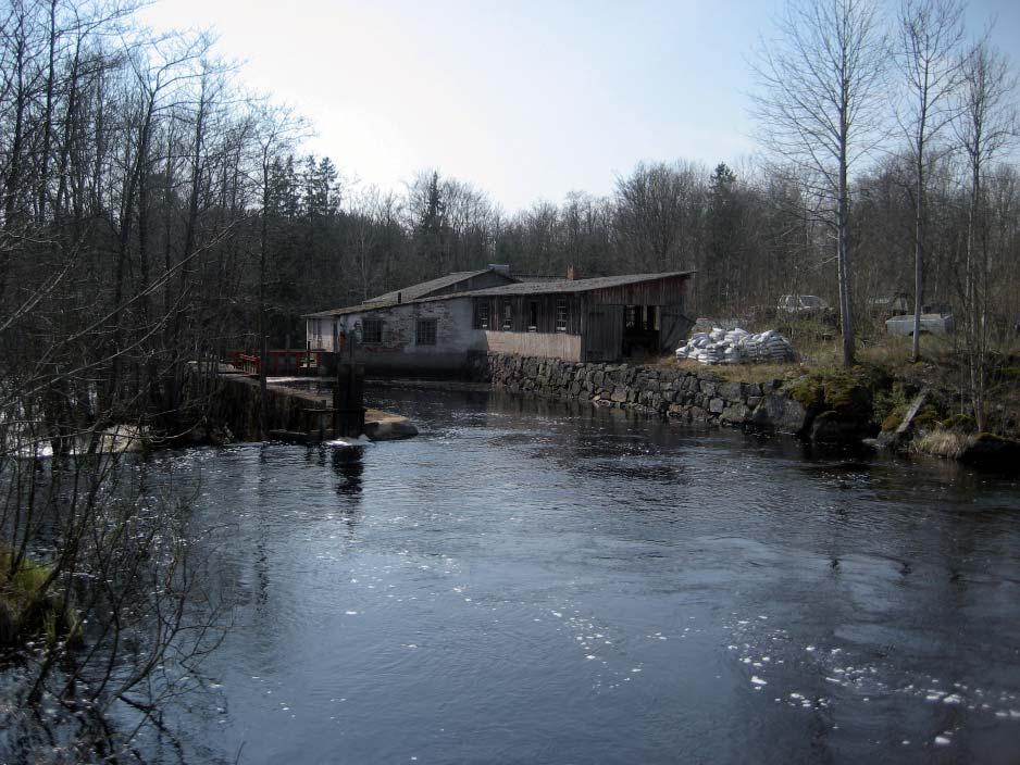Lyckebyån, Åfors/Verner Eriksson Konstsvarveri och Slöjdfabrik Norr om svarveriet låg tidigare