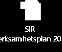 10. Verksamhetsplan 2018 SIR Verksamhetsplan 2018