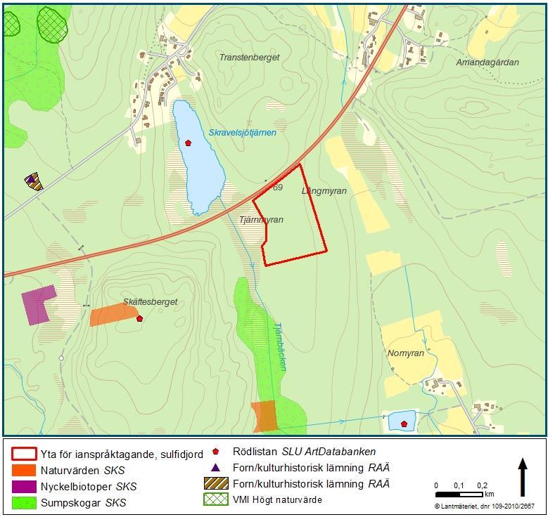 Figur 5: Natur- och kulturvärden i området. 3.8. Vattenmiljö 3.8.1.