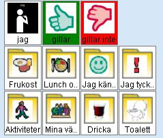 1. Inledning Bildsamtal är tänkt att användas för riktad bildkommunikation. I Bildsamtal kan man välja ca 1-4 bilder som läggs upp i en samtalsremsa.