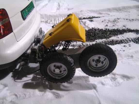 Prov utförs på sträckor längs Rv 62 under en vecka per månad med början i december 2006.