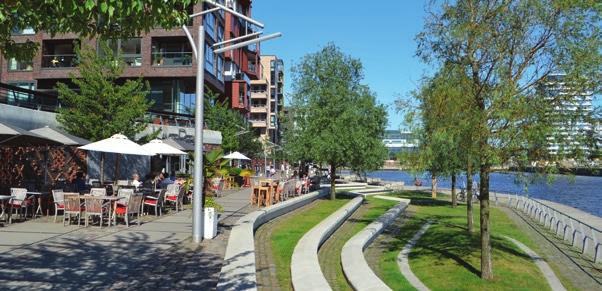 Omvandlingen av hamnmiljön tar tillvara stadens vatten och de vackra