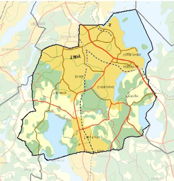 Detaljplan Fastighetsgräns B " ) 0 " ) A TÄBY 300 600 900 Meter ± 1:30 000 Upplysningar För övriga strandområden visas inte det