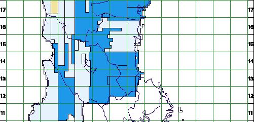17 Figur 4. Åldersredovisning av IR-färgflygbilder i skala 1:60 000. Från Lantmäteriets hemsida (www.lm.se/kartplan/lmv). 2.