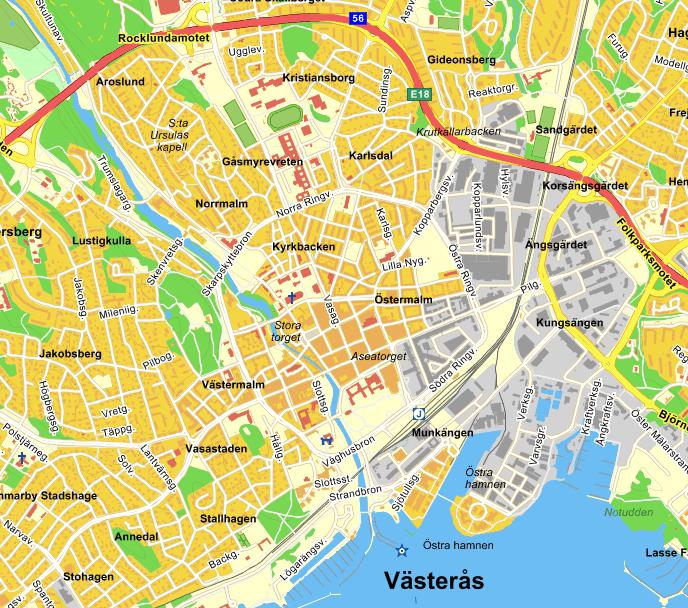 5 (21) 2 FÖRUTSÄTTNINGAR 2.1 Lokalisering Området är beläget i centrala Västerås mellan Skultunavägen, och Svartån nordväst om Skarpskyttebron. Figur 1 visar en karta där området är markerat.