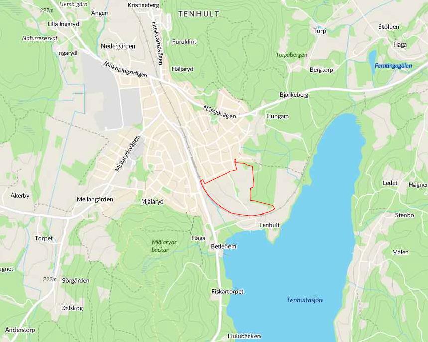 825 60506 Inledning och syfte Inför detaljplan för avstyckande av tomter och byggnation av bostäder i Tenhult, Jönköpings kommun har Jönköpings kommun beslutat utreda dagvattenhanteringen inom