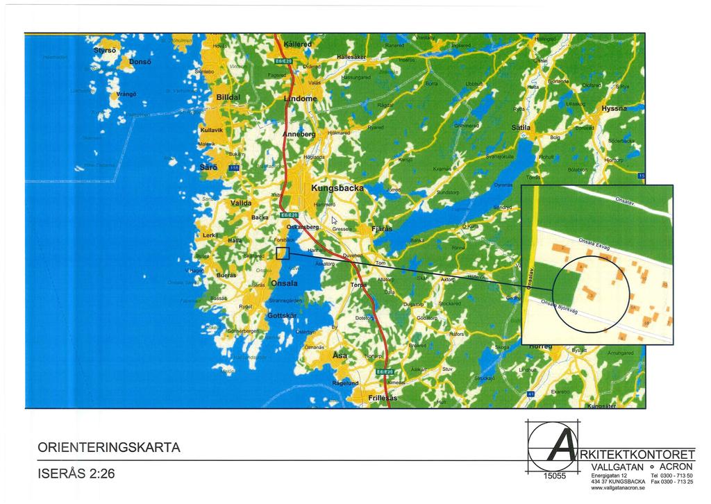 ORIENTERINGsKARTA ISERAS 2:26 RKITEKTKONTORET Energigatan 12 Tel