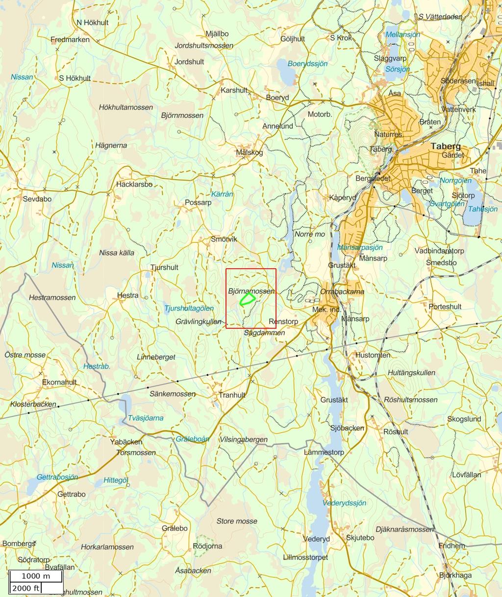 Traktdirektiv 2018-06-20 15:51 :2 Hushållningssällskapet Skog Översiktskarta Skala: ~1:50000