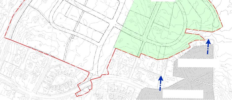 Förslaget innebär dock att endast del av delområde nordost (5ha), bostadsområde 1 (1ha) och bostadsområde 2 (9ha) avleds till en damm och det är utifrån den förutsättningen dimensionering av storlek