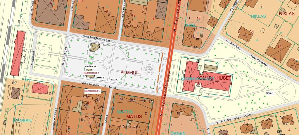 Extramätningar i Älmhult vintern 21-16 Karta från Älmhult